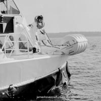 AP1-88 hovercraft with SAS undergoing lifeboat trials